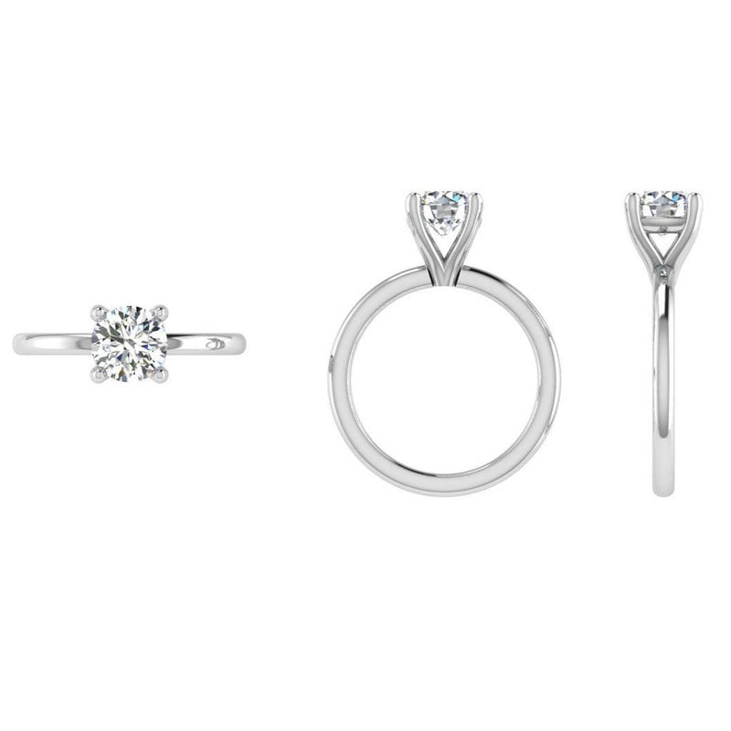 Pre-owned High Set Large Diamond Solitaire Ring | Avanti of Ashbourne